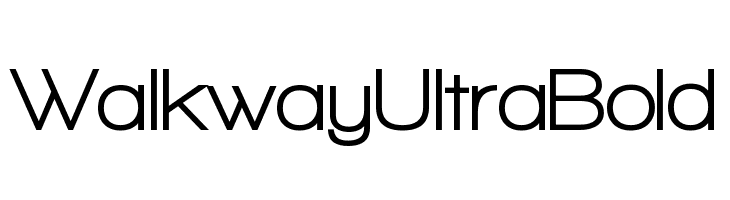 Walkway UltraBold  Frei Schriftart Herunterladen