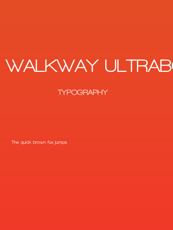 Walkway UltraBold Poster