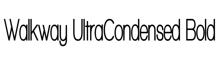 Walkway UltraCondensed Bold Fuentes
