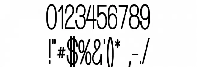 Walkway UltraCondensed Bold Font OTHER CHARS