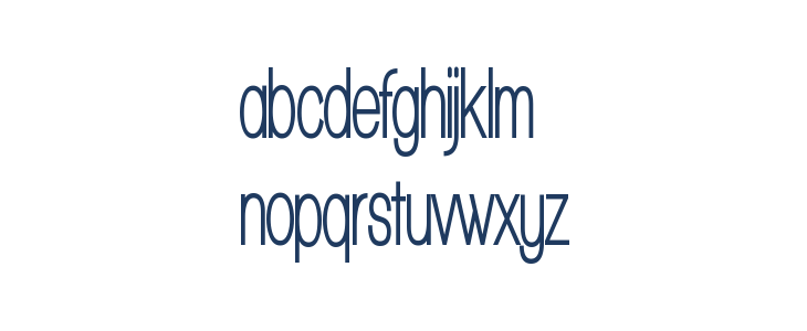 Walkway UltraCondensed Bold Lowercase