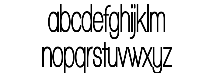 Walkway UltraCondensed Bold Font LOWERCASE