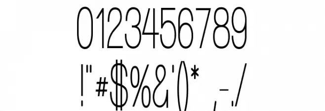 Walkway UltraCondensed Semi Font OTHER CHARS