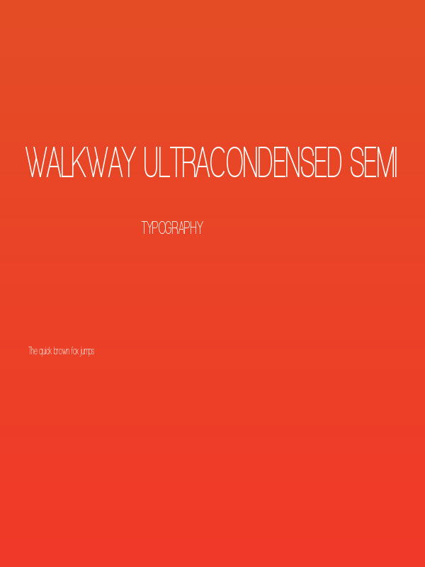 Walkway UltraCondensed Semi Poster