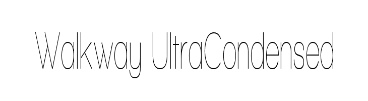 Walkway UltraCondensed Font