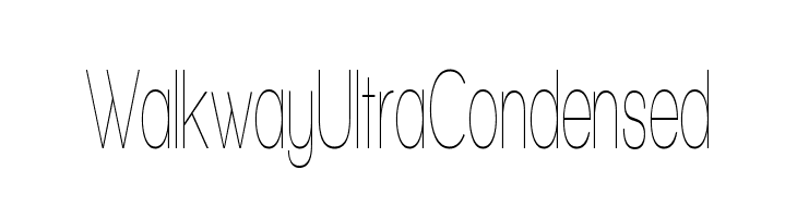 Walkway UltraCondensed  les polices de caractères gratuit tlcharger