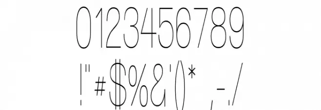 Walkway UltraCondensed Font OTHER CHARS