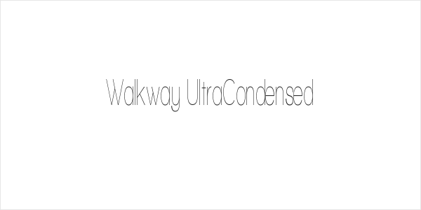 Walkway UltraCondensed Logo