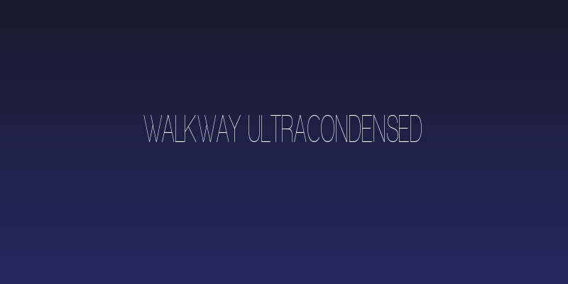 Walkway UltraCondensed Social Header