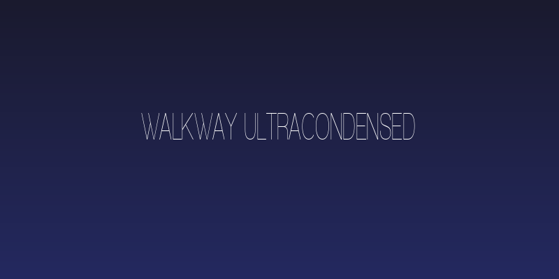 Walkway UltraCondensed Social Header