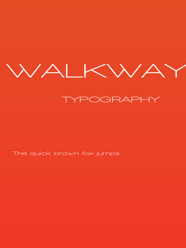 Walkway UltraExpand Bold Poster