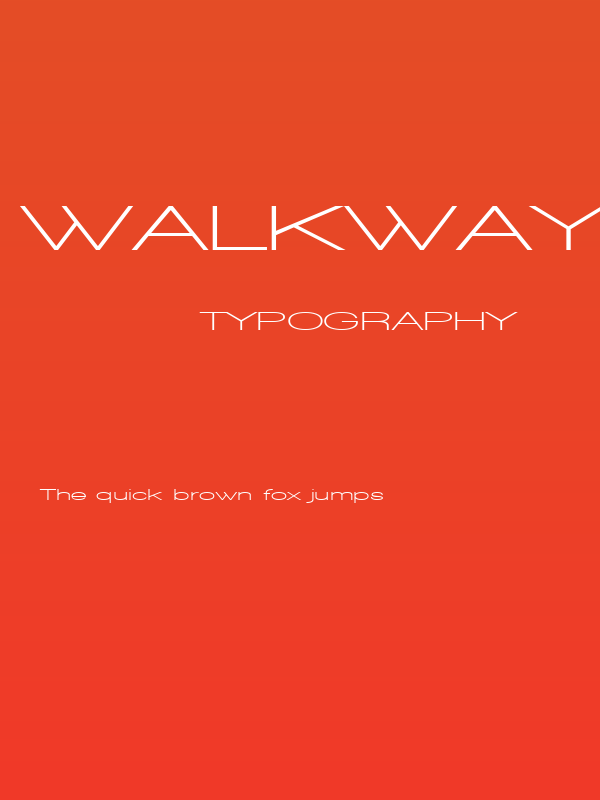 Walkway UltraExpand Bold Poster