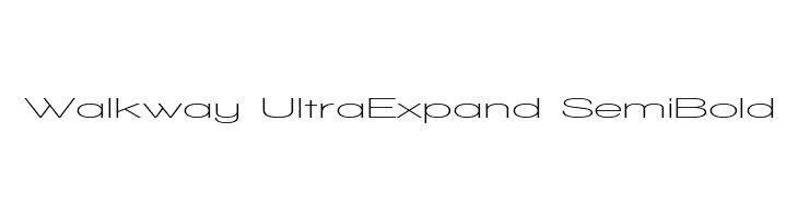 Walkway UltraExpand SemiBold Font