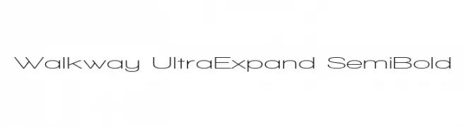 Walkway UltraExpand SemiBold  フリーフォントのダウンロード