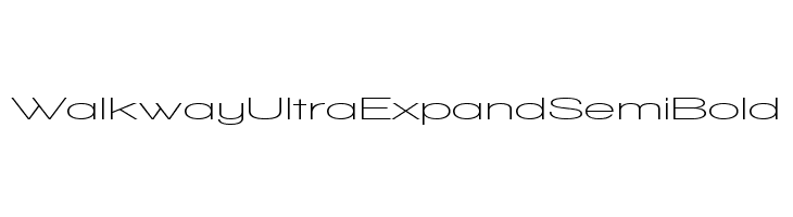 Walkway UltraExpand SemiBold  font caratteri gratis