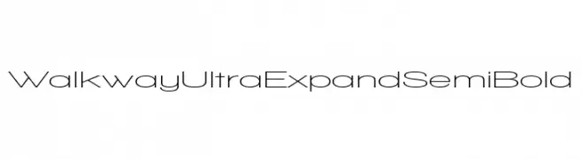 Walkway UltraExpand SemiBold  baixar fontes gratis