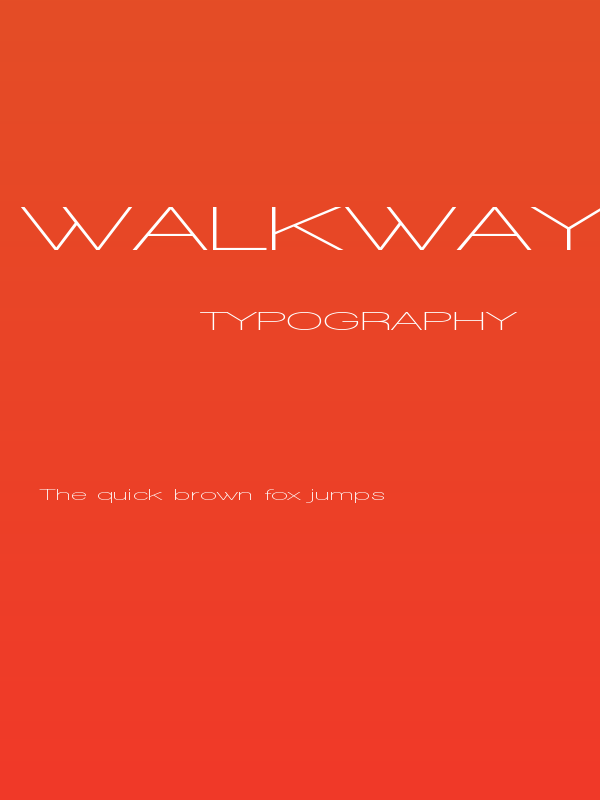 Walkway UltraExpand SemiBold Poster