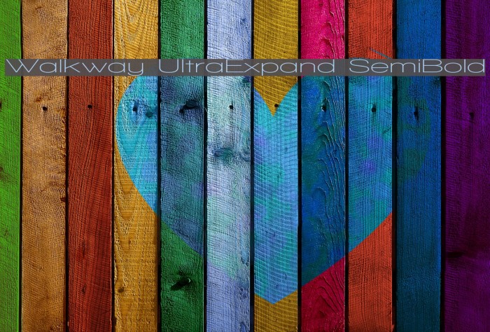 Walkway UltraExpand SemiBold Font examples