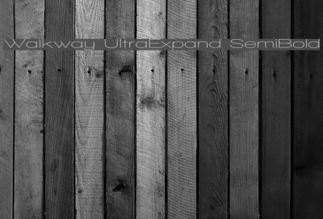 Walkway UltraExpand SemiBold Fonte examples