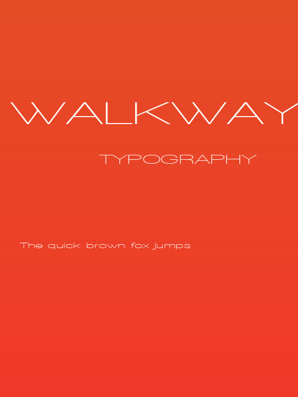 Walkway UltraExpand SemiBold Poster