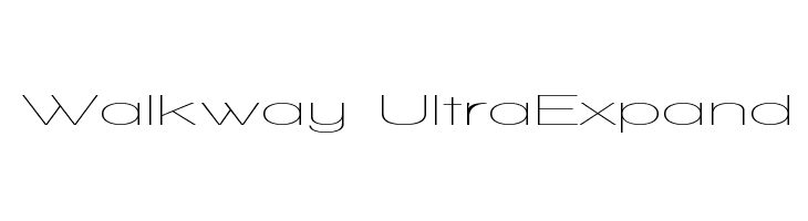 Walkway UltraExpand Font