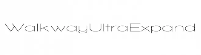 Walkway UltraExpand  Скачать бесплатные шрифты