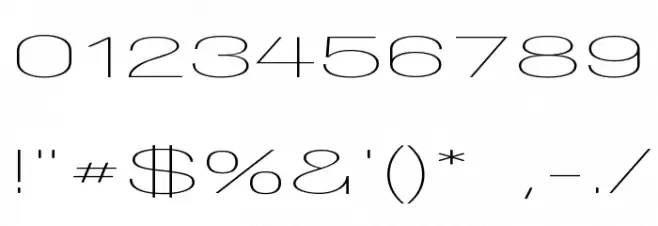 Walkway UltraExpand Font OTHER CHARS