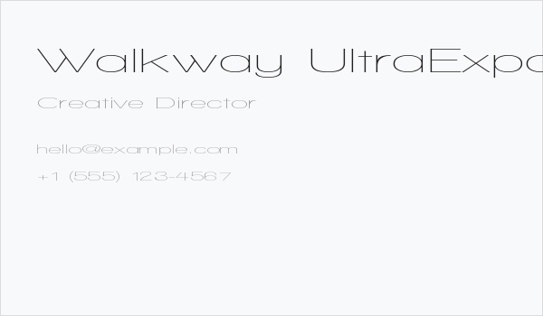 Walkway UltraExpand Business Card