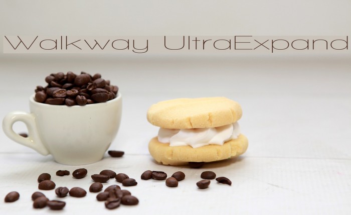 Walkway UltraExpand Font examples