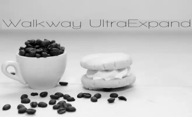 Walkway UltraExpand Schriftart examples