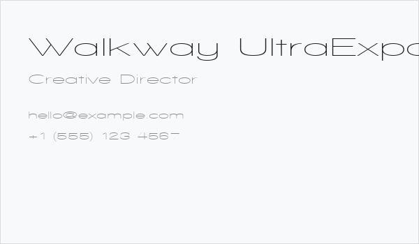 Walkway UltraExpand Business Card