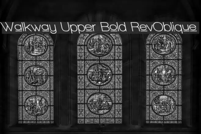Walkway Upper Bold RevOblique Font examples