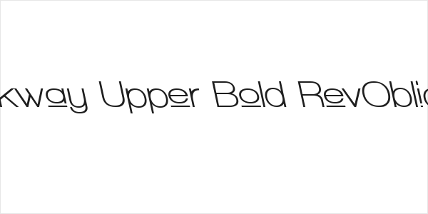 Walkway Upper Bold RevOblique Logo