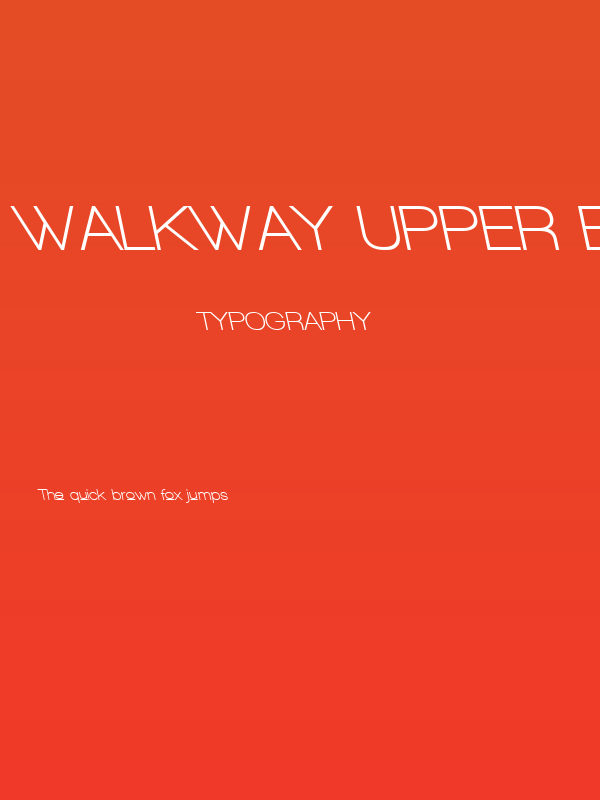Walkway Upper Bold RevOblique Poster