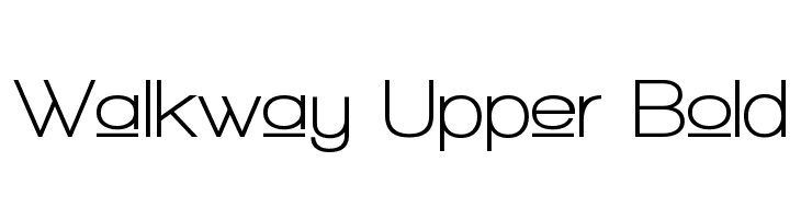 Walkway Upper Bold Font
