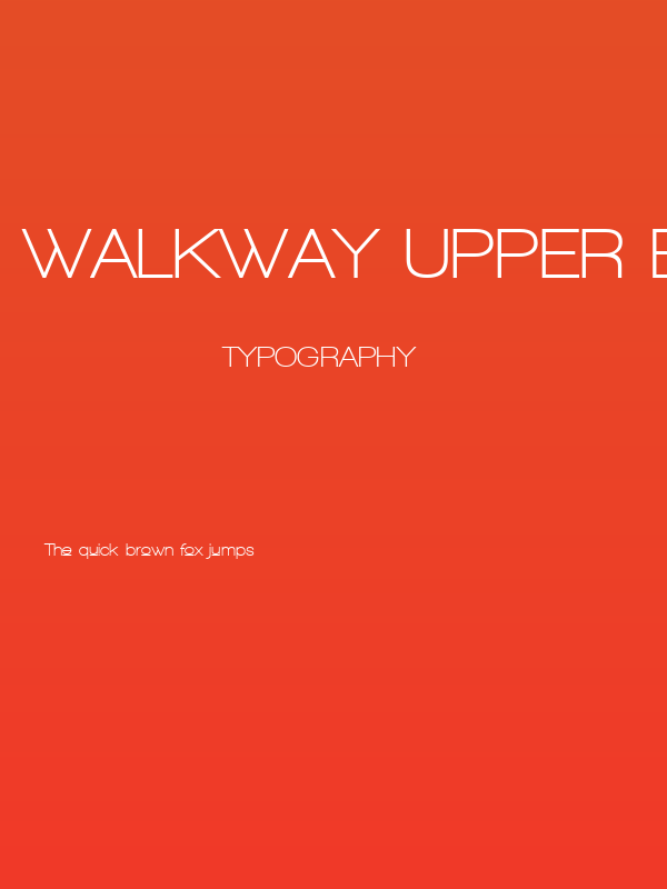 Walkway Upper Bold Poster