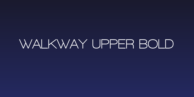 Walkway Upper Bold Social Header