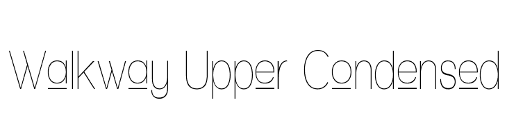 Walkway Upper Condensed Font