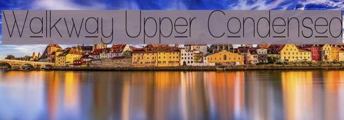 Walkway Upper Condensed Font examples