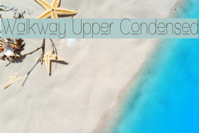 Walkway Upper Condensed Font examples