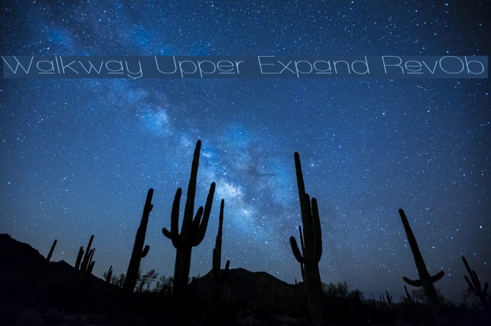 Walkway Upper Expand RevOb Font examples