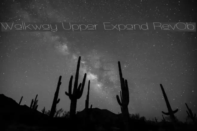 Walkway Upper Expand RevOb Font examples