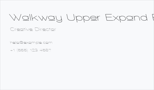 Walkway Upper Expand RevOb Business Card