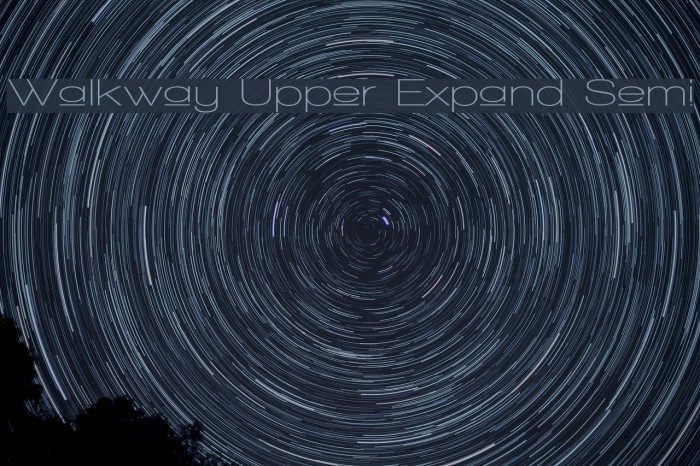 Walkway Upper Expand Semi Font examples