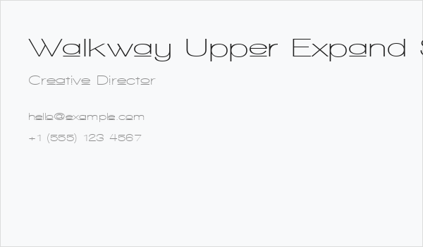 Walkway Upper Expand Semi Business Card
