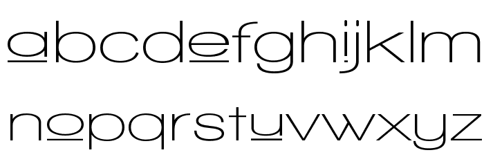 Walkway Upper Expand Semi Font LOWERCASE