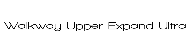 Walkway Upper Expand Ultra Font