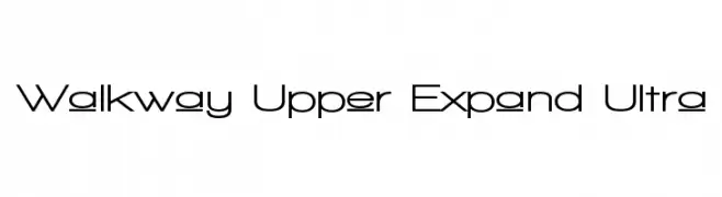 Walkway Upper Expand Ultra  les polices de caractères gratuit tlcharger