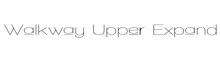 Walkway Upper Expand Шрифта