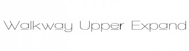 Walkway Upper Expand  font caratteri gratis